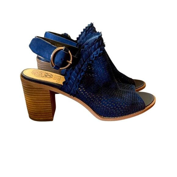 Vince Camuto Shoes Navy Blue Women's Size 8 Slingback Heels - Picture 2 of 11